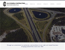 Tablet Screenshot of jbcoxwell.com